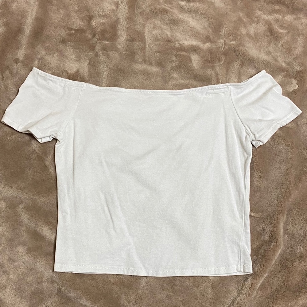 White off the shoulder top